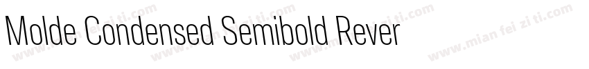 Molde Condensed Semibold Reverse字体转换